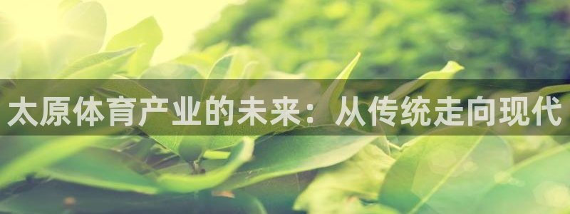 三亿体育网：太原体育产业的未来：从传统走向现代